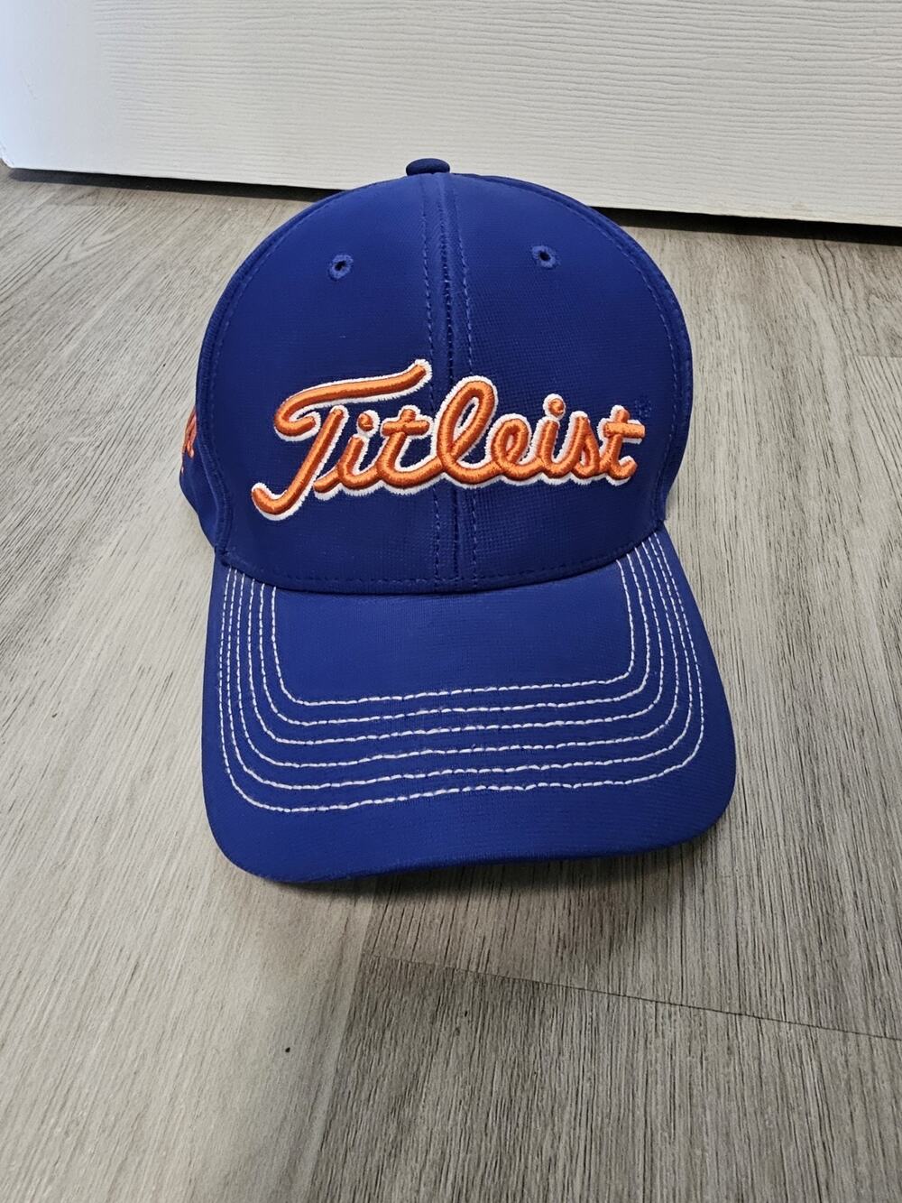 Titleist Golf Hat Embroidered Baseball Cap Hat Blue Orange NY Mets Size M-L
